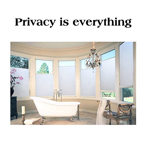 Rabbitgoo Privatsphaere Fensterfolie Mattiert Film Leimfrei Anti UV Fenstersticker Waermeregelung Fensteraufkleber Selbstklebend fuer Privatsphaere Buero Konferenzraum Badezimmer, Schlafzimmer, Wohnzimmer 90*200cm - 2