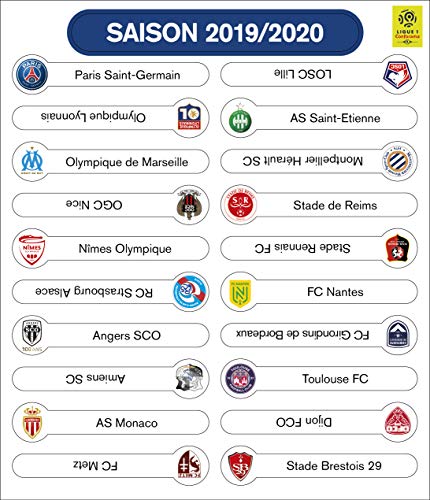 Set Logo (2019-2020) Tableau magnétique de classement Ligue 1