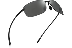 JIM HALO Occhiali da Sole Sportivi per Uomo Donna Telaio Infrangibile Senza Montatura TR90 per l'esecuzione Guida Baseball Pesca