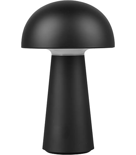 Reality Leuchten R54106132 LED outdoor battery table lamp Ricardo R54106132, plastic black matt, incl. 1.7 Watt LED, 4-way touch