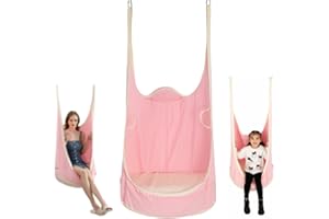 YAERSI Hammock Swing Chair,Hanging Hammock Swing Chair for Kids,Outdoor Indoor Hanging Swing Seat