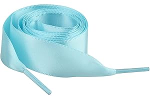 Jamron Piatto Seta Raso Nastro Lacci delle Scarpe 2CM di Larghezza per le Scarpe da Ginnastica Ballerine Pumps