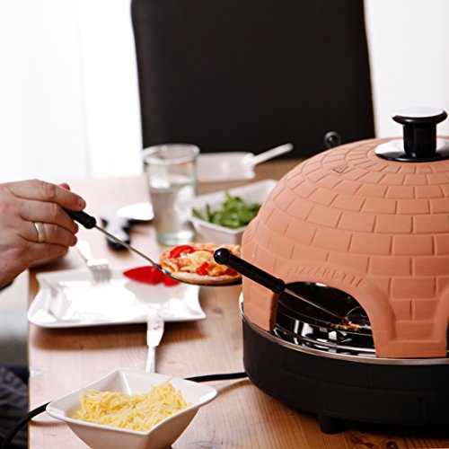 Ultratec Pizzarette, Pizzaofen mit Metall-Backplatte – für 6 Personen - 7