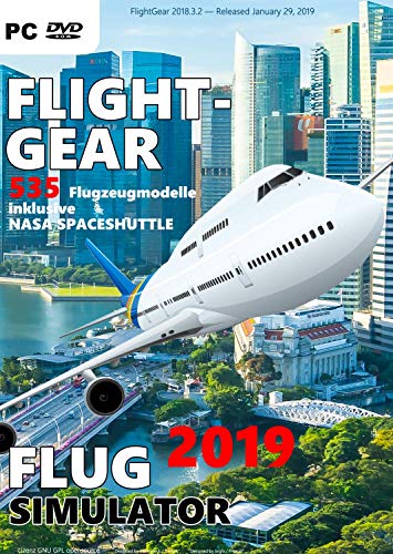 Preisvergleich Produktbild Flight Gear 2019 Flugsimulator 535 Flugzeugmodelle Windows FlightGear Flugsimulation Inklusive NASA Spaceshuttle PC Game