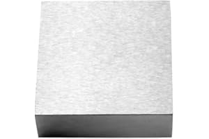 OUDTINX Oudtinz Bloc de banc en acier à enclume plate 6,3 x 6,3 cm pour bijoux et estampage (6,3 x 6,3 x 2,2 cm)