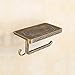 Produktbild KUNGYO Antikes Messing Wand befestigte Toilette Papierhalter,WC-Papierrollenhalter und telefon regal