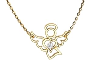 butterfly Kinderkette Mädchen schlichte Halskette vergoldet Sterling-Silber 925 Engel-Anhänger Schutzengel Glücksbringer längen-verstellbar Eco-Verpackung Kommunion Geschenk