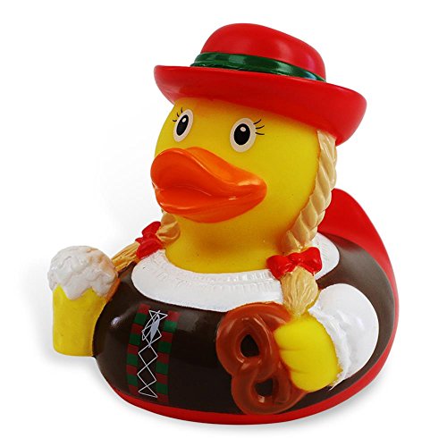HC-Handel 919914 Vinyl Badeente „Oktoberfest Resi“ 8,5 cm - 3