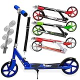 alu scooter active touch Funsport Scooter mit schnellen ABEC7 Kugellagern Fußständer zum Abstellen , GT Hinterradreibungsbremse