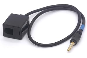 TOMOST Auricolare Buddy RJ9 4P4C Femmina a 3,5 mm Maschio Cavo Adattatore Telefono Cellulare per Cisco, Avaya Telefono 40 cm