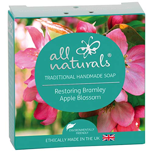 All Naturals, barra de jabón orgánico de manzana, 100 g