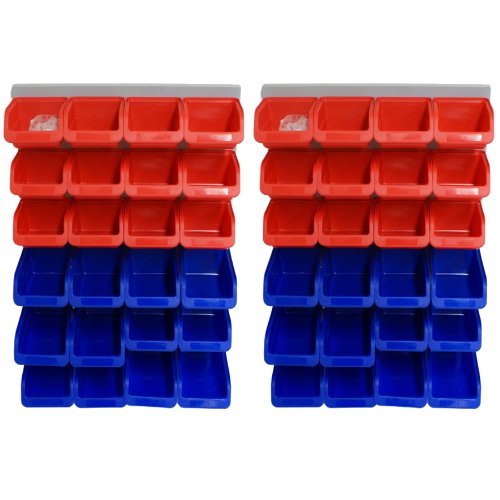 Preisvergleich Produktbild Hardcastle 48-teiliges Aufbewahrungsset mit Behältern zur Wandbefestigung