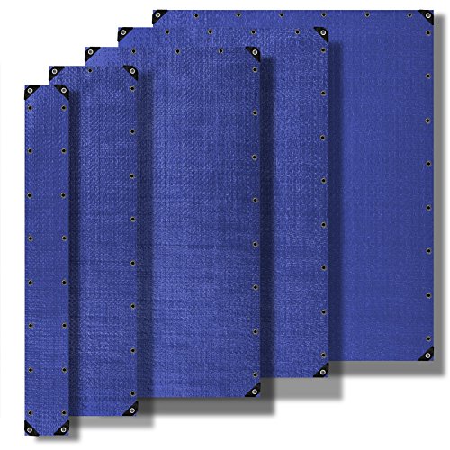 Preisvergleich Produktbild ESTEXO Abdeckplane Schutzfolie Schutzplane Gewebeplane Bootsplane PE Plane blau grün