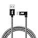 Produktbild USB C Kabel auf USB 3.0 A Amazer Tec Nylon 90 Grad typ c Ladekabel für USB Typ C Geräte wie Samsung Galaxy S9/S9 Plus/Note 8 / S8 / S8+, MacBook Pro 2016, HUAWEI P20/ P10 /Mate 10, OnePlus 5/3 / 2 , Nexus 5X / 6P , ChromeBook Pixel, DJI Mavic Pro Drone, Power Bank usw. - 1.2m/Space Grau