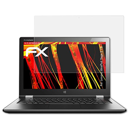 Lenovo IdeaPad Yoga 2 13 Displayschutzfolie - 2 x atFoliX FX-Antireflex-HD hochauflösende entspiegelnde Folie