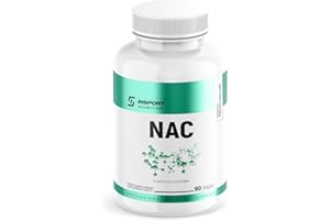 INSPORT Nutrition - NAC (N-AcetylCystein) 600mg - Supplément sportif professionnel - Acide aminé - Protection du foie - Détoxication - Ligne de protection de la santé - 90 capsules