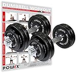 kurzhantel 30 mm TRAININGSEFFEKTE/ERFOLGE - Die POWRX Kurzhantel liegt frei in der Hand und es wird nicht nur ein Muskel isoliert trainiert, sondern alle Muskeln die bei dieser Bewegung aktiv werden. Dies fördert nicht nur den MUSKELAUFBAU, sondern auch die BEWEGLICHKEIT.