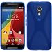 Produktbild PhoneNatic Case für Motorola Moto G 2014 2. Generation Hülle Silikon blau X-Style + 2 Schutzfolien