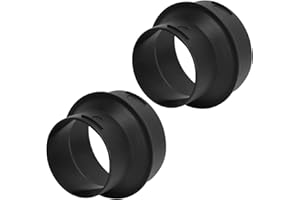 PENRUX Heizungskanalrohr-Verbindungsverbinder, Langlebiger Luft-Standheizungsschlauch-Rohrverbinder, 1 Paar ABS 60–75 Mm für Webasto-Heizung