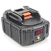 Produktbild QUPER BL1830B 18V 6,0 Ah Lithium Ersatzakkus für werkzeug akku Makita BL1860B BL1860 BL1850B BL1850 BL1840B BL1840 BL1830B BL1830 BL1820 LXT-400 mit LED-Spannung Anzeige und Schnittstelle der USB-Lade