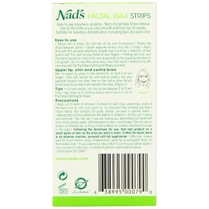 Nad's Facial Wax Strips - Facial Hair Removal For Women, Face Wax Strips, Includes 20 Waxing Strips + 4 Calming Oil… - Image 4
