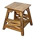 Produktbild Kleiner Dunkelbrauner Hocker / Mangoholz  45x44x45cm