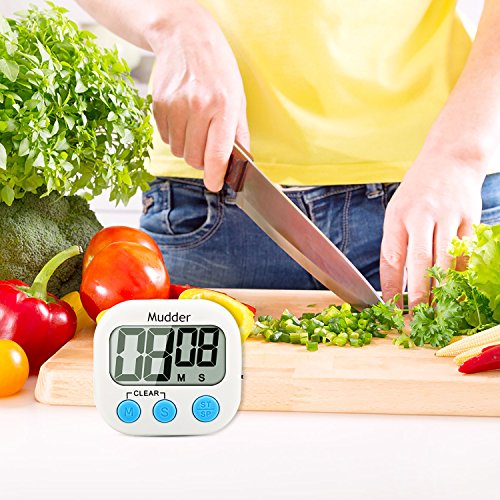 Mudder Elektronischer Küchentimer Magnetisch mit Großem LCD Display - 7