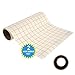 Produktbild TransferPapier mit Gitterraster - 30.5cm x 2.4M Rolle – Perfekt fur Vinyl Klebefolien von CRICUT, CAMEO u.a. – Perfekt fur Wande, Schilder, Aufkleber, Fenster und glatte Oberflachen