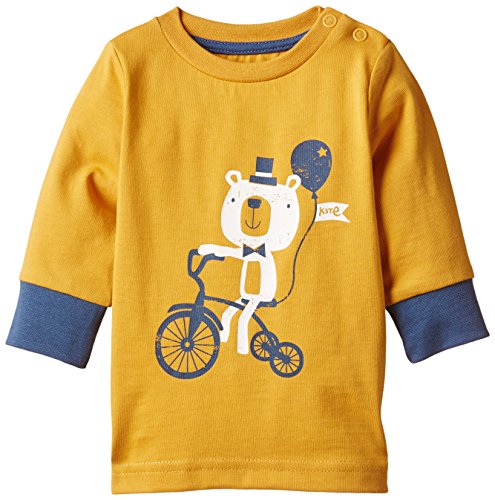 Kite Kids Baby-Boys Tricycle Bear Polo Shirt, Yellow (Mustard), 18-24 Months