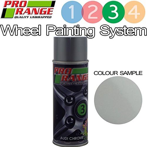 Pro Alloy Wheel Audi Chrome 400ml Quick Drying Aerosol Colour Paint Pro Wheel Colour Paint Stage3