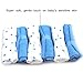 6 Pack Soft Patterned Baby Wash Cloths - Gentle Touch On Baby's Sensitive Skin