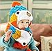 4 Migo Winter Warm Boys Wool Acrylic Hat/Scarf Set Knitted Hat Scarf Red Cute Bear for Christmas (Blue)