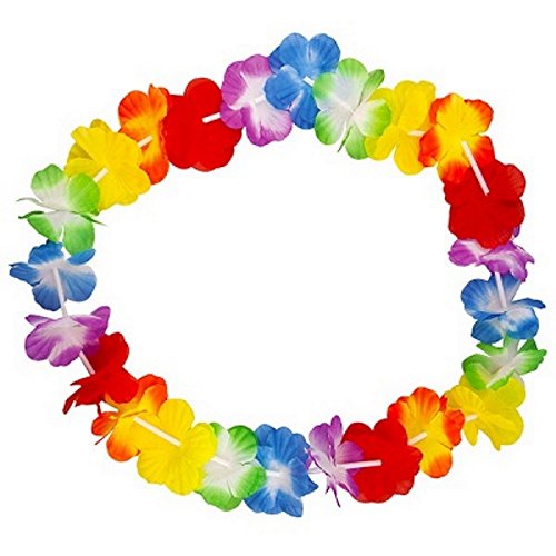 Preisvergleich Produktbild 10 HALSKETTE HAWAI 30 BLÜTENBLÄTTER VERKLEIDUNG VERKLEIDET AKKREDITIV FESTLICHKEIT