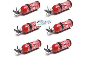 ANAF Group Offre 6 Extincteurs à poudre 1Kg homologués avec support et manomètre - Promo