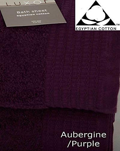 viceroy bedding Extra Absorbent Quick Dry Large Towel 100% Pure Egyptian Cotton 650gsm Bathroom Bath Towel Spa Gym Sauna Multipurpose Collection AUBERGINE PURPLE (Jumbo Bath Sheet 180cm x 100cm)