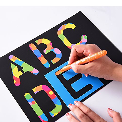 26 Pieces Plastic Letter Stencil Alphabet Stencils Set for Painting Learning DIY eBay
