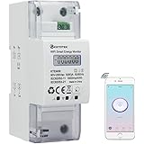 KETOTEK Smart Contatore di Energia Monofase su Guida DIN Contatore Energy Elettrica Digitale AC 5(65) A 90-250V DIN-Rail Misu