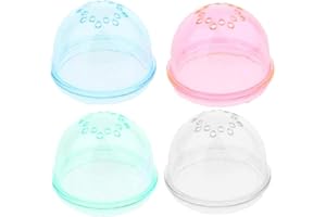 CASECOVER 4pcs Hamster Tunnel External Tube Stopper Plug End Cap Diy Cage Baffle Accessories Random Color