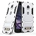 Produktbild SsHhUu Moto Z2 Play Hülle, Stoßsichere Dual Layer Hybrid Tasche Schutzhülle mit Ständer für Motorola Moto Z2 Play 2017 / Moto Z Play (2nd gen) / XT1710 (5.5") Silver