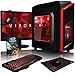 Produktbild VIBOX Killstreak SA4-239 Komplett-PC Paket Gaming PC - 3,9GHz AMD A4 Dual-Core APU, Desktop Gamer Computer mit Spielgutschein, 22" HD Monitor, Gamer Tastatur & Mouse, Rot Innenbeleuchtung, lebenslange Garantie* (3,7GHz (3,9GHz Turbo) superschneller AMD A4-6300 Dual-Core-APU / CPU-Prozessor, 32GB DDR3 1600MHz RAM, superschnelle 120GB SSD, 2TB (2000GB) SATA III 7200rpm Festplatte, 400W 85+ Netzteil, CIT F3 Rot Gaming Geh§use, Asrock FM2A88M PRO3+ Mainboard, Ohne Windows Betriebssystem)