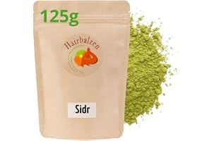 HAIRBALZEN Sidr 125 g 100 % naturligt ayurvediskt pulver (Ziziphus Spina Christi) naturligt mjällschampo lugnande ansiktsvård färgfixare förpackad i Bretagne Frankrike