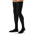 Jobst Men's 's 20-30 mmHg Closed Toe Thigh High Support Socks - 115410 - Black - Large