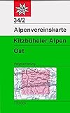 Image de 34/2W Kitzbüheler Alpen, Ost. Trekking. Escala 1:50.000. Alpenverein.