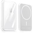 KRZNA Hybrid Clear Case Compatible with Magsafe Battery Case Pack, Heavy Duty Protection, Scratch & Shatter Resistant, Clear with Side Air Pockets [ Pack of 1 ]