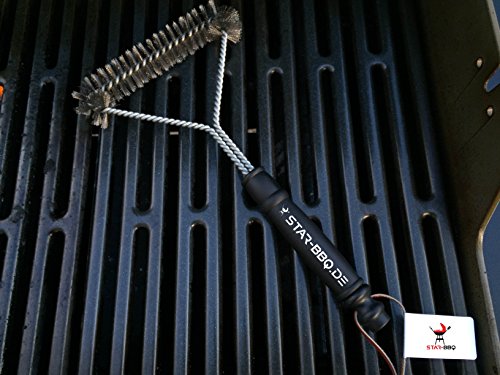 STAR-BBQ Grillbürste für Emaille, Edelstahl und Gusseisen - 4