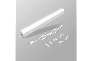 ‎BOYIR BOYIR Unterbauleuchte Küche LED küchenlampe unterbau mit Schalter 5W 31.5cm 500lm Lichtleiste Neutralweiß 4000K Superhell küchenlicht Erweiterbar, Schrankbeleuchtung für Küchen,Schrank,Bücherregal