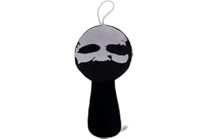 Super JAKES Sprunki Plush, Sprunki Game Plush Toys,Soft Stuffed Animal Pillow Figure Doll Christmas Birthday Gifts for Adult Kids (Drak Black)