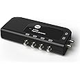 SLx TV Signal Booster Aerial Amplifier, 4 Way Signal Distribution Amplifier with F-Type Connections, 4G & 5G Filtering, Indoor TV Aerial, HD TV/FM/DAB, Auto Line Powering, Improved Energy Efficiency