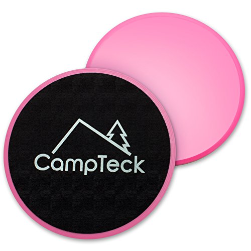 CampTeck U6575 Disque de Fitness Abdominaux Core Disque Glisseur -Rose -2pcs