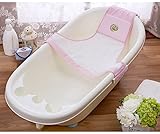 Bluestar Baby Newborn Baby Bath Seat Net, Baby Bath Support Sling Hammock Net (Pink)